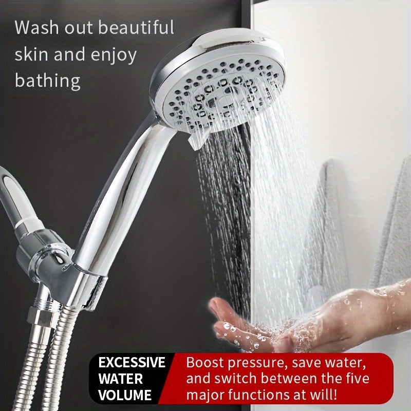 Soffione doccia da bagno universale pioggia ad alta pressione 3 modalità  risparmio idrico regolabile spruzzatore per Hotel di lusso per la casa soffione  doccia per bagno