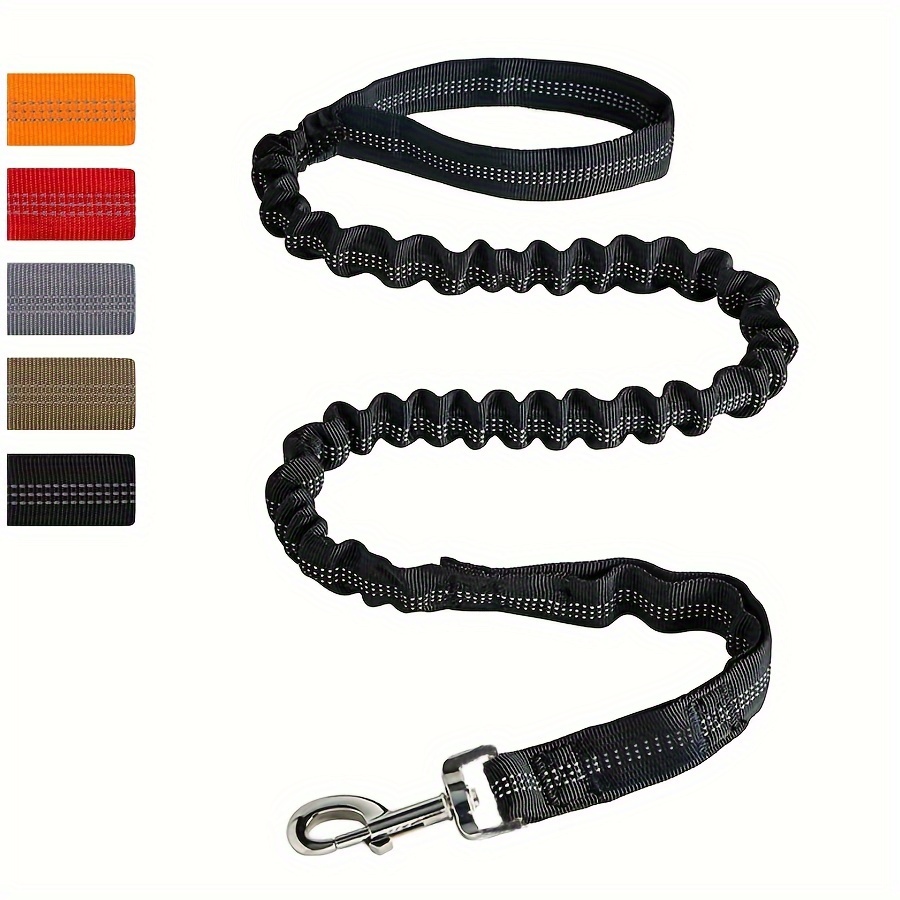 

Dog Leash Heavy Duty Bungee Dog Leash, Shock Absorption Retractable Dog Walking Rope With Car Seat Belt