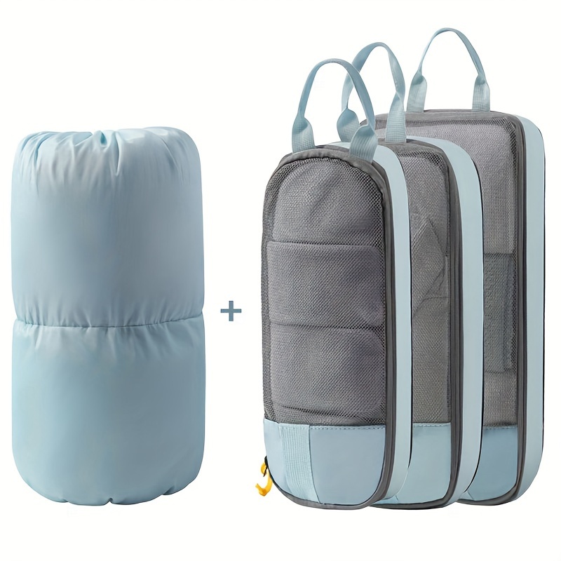  BAGSMART Cubos de embalaje de compresión para maleta, juego de  6 cubos de embalaje de viaje para equipaje, cubos de viaje de compresión y  organizador de maleta para empacar con bolsa