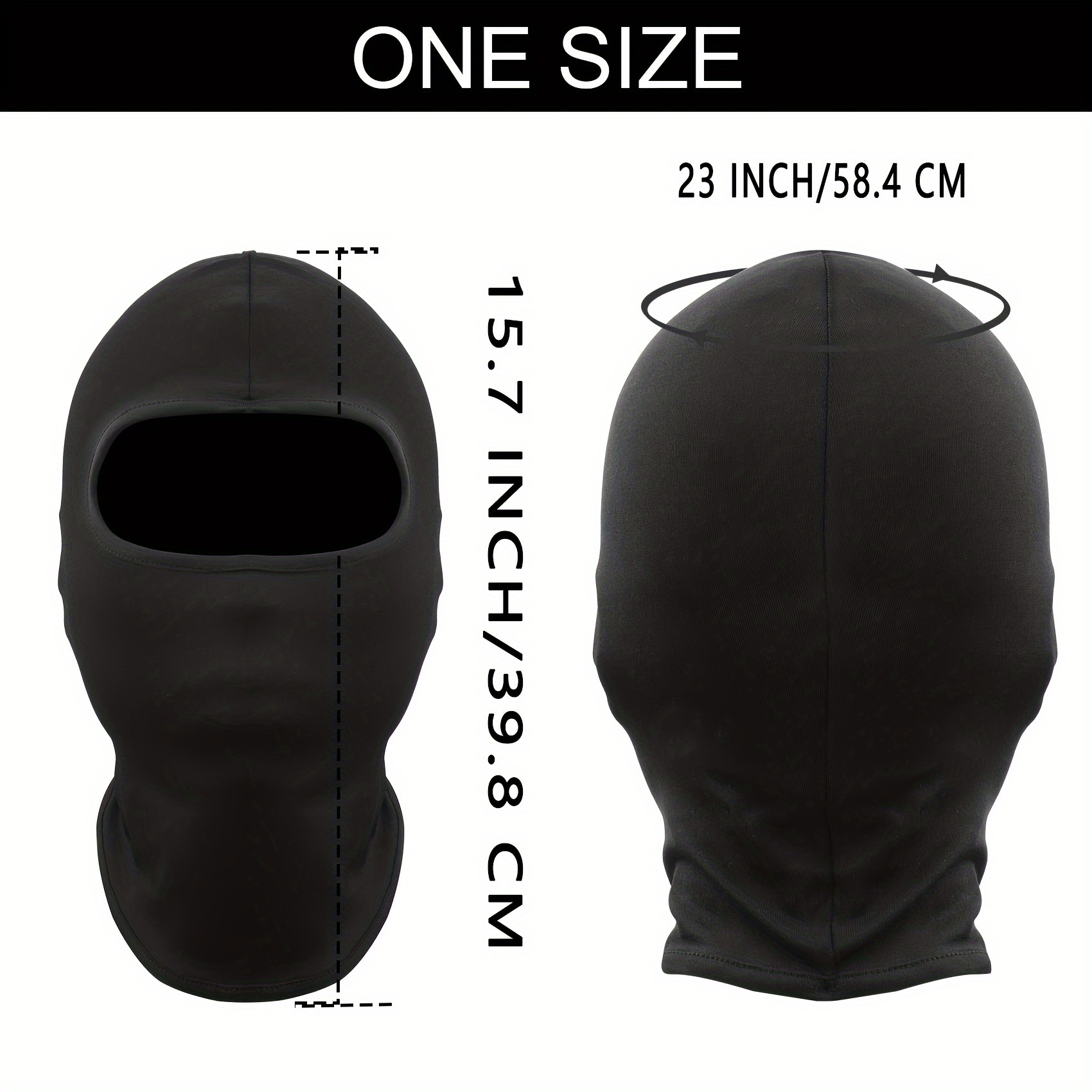 1 2 3pcs Ski Mask Balaclava Full Face Mask Men Women Windproof