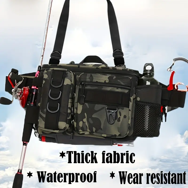 Waterproof Fishing Sling Pack Padded Shoulder Strap Pliers - Temu Canada