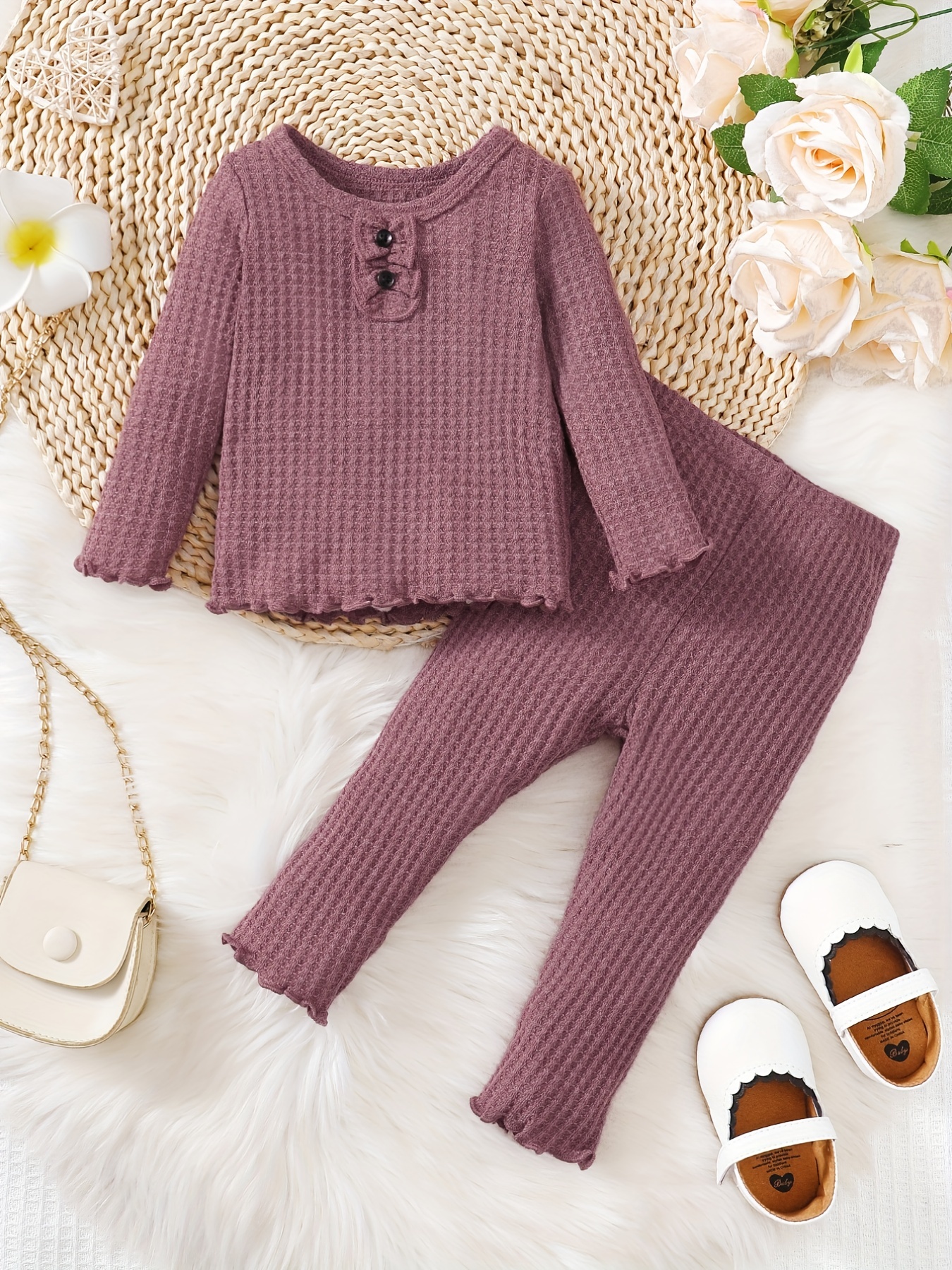 Autumn Children Girl Clothing Set Lace Sleeve Pullover Sweater +