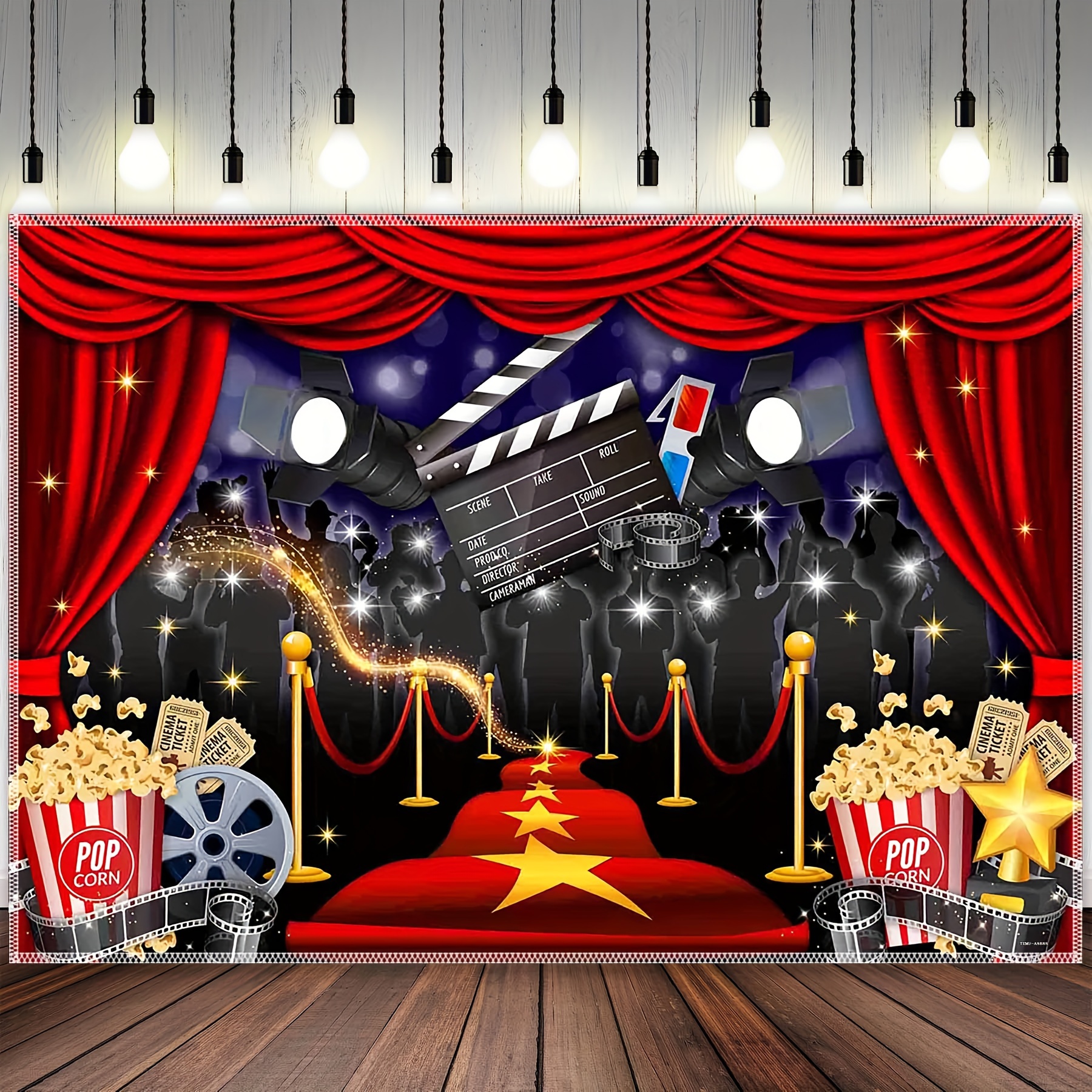 Movie Polyester Photography Backdrop night Stage - Temu