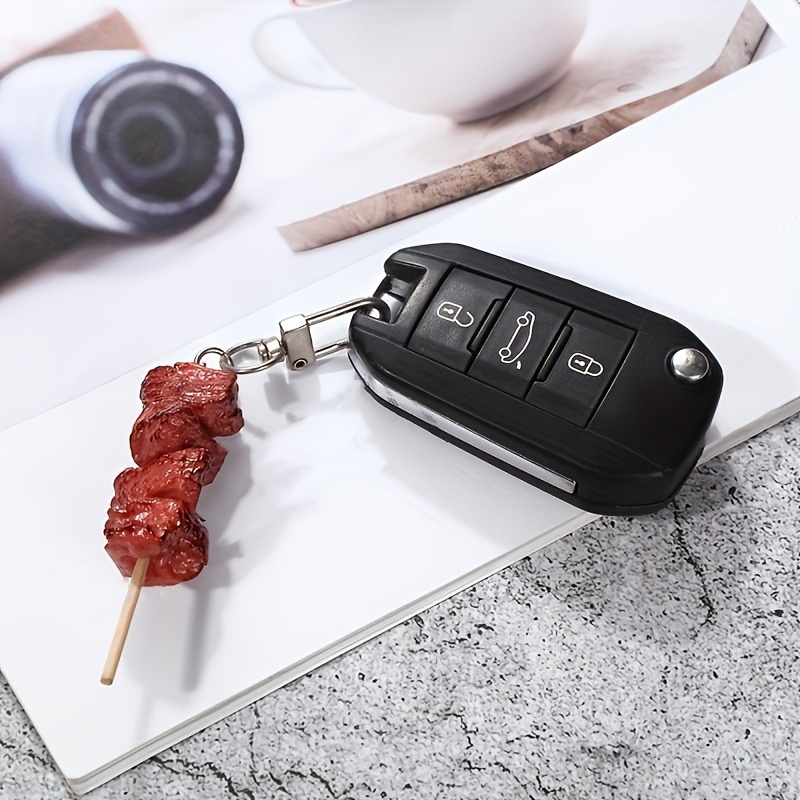 Simulation Pvc Food Pendant Keychain Fried Chicken Leg - Temu