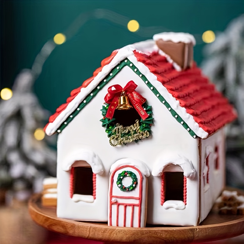 18pcs Christmas Village Small House Miniatures Set