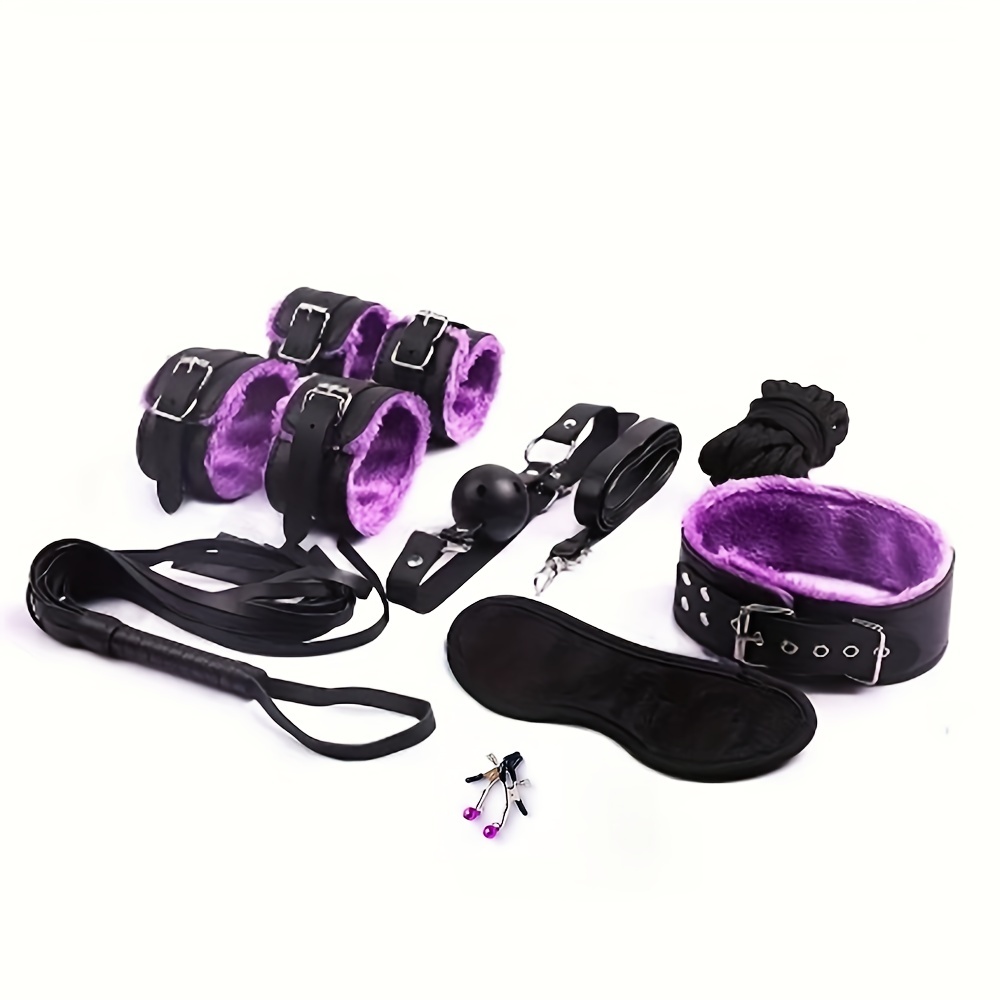 Ensemble de jouets sexuels pour adultes, kit de bondage de lit sélectionné  pour le sexe en