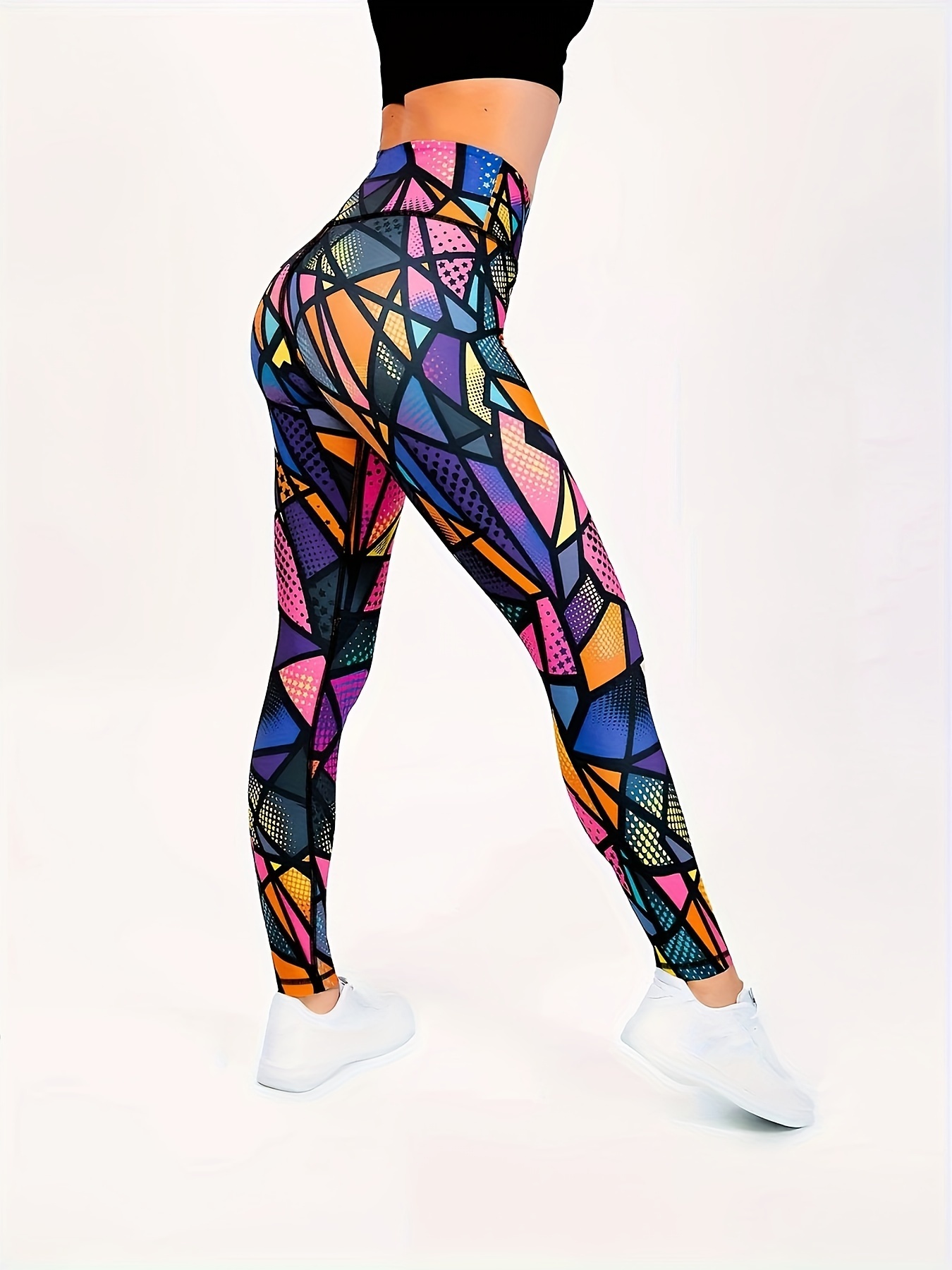 Geometric deals yoga pants