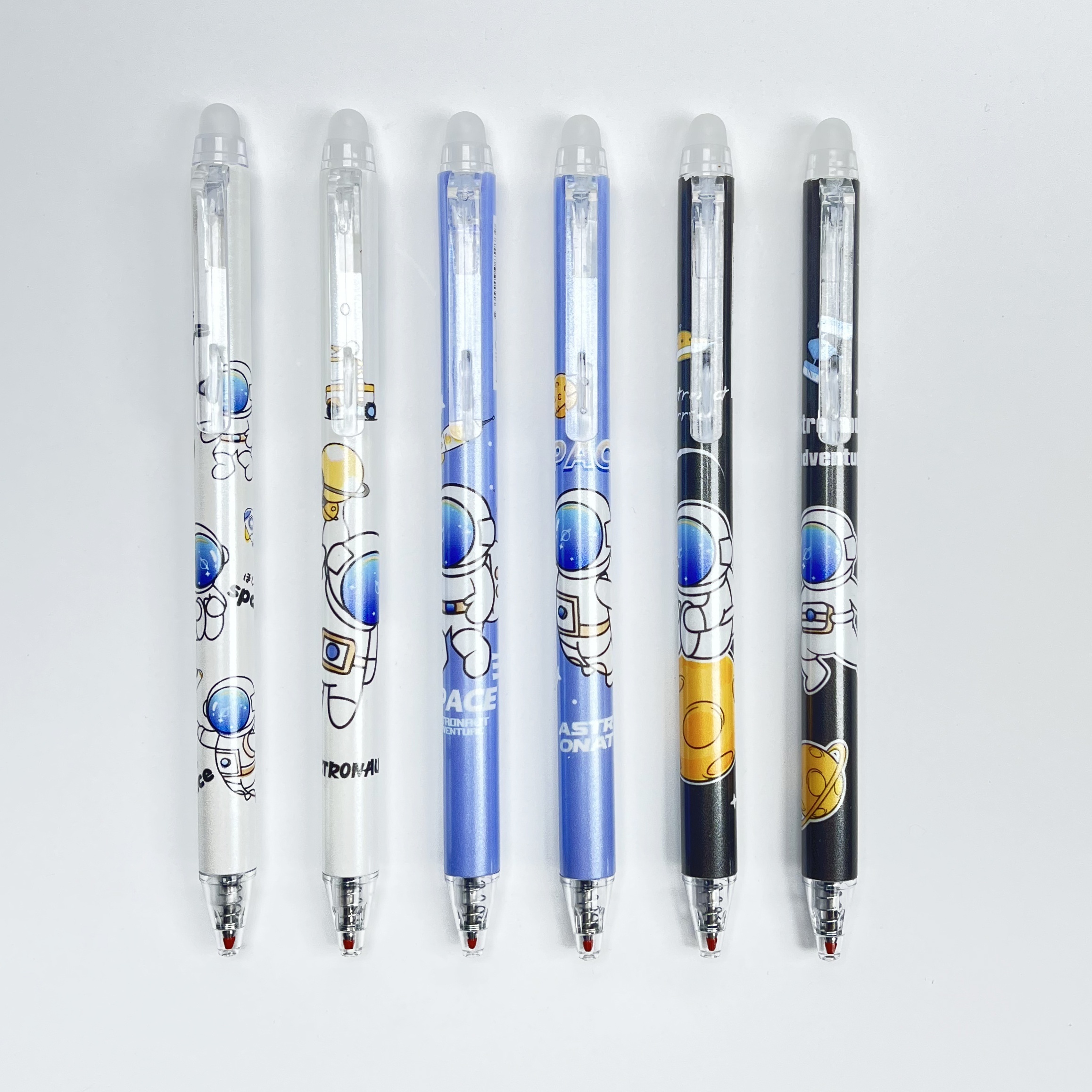 Mignons animaux effaçables gel stylo 0.5mm recharges tige magique-effaçable  stylo noir encre école écriture papeterie