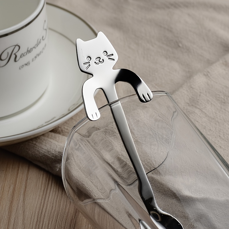 Golden Mini Cat Coffee/Tea Stirring Spoon