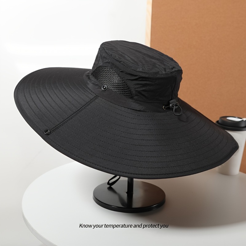 Unisex Bonnie Hat Large Brim Sun Protection Breathable Mesh - Temu United  Kingdom