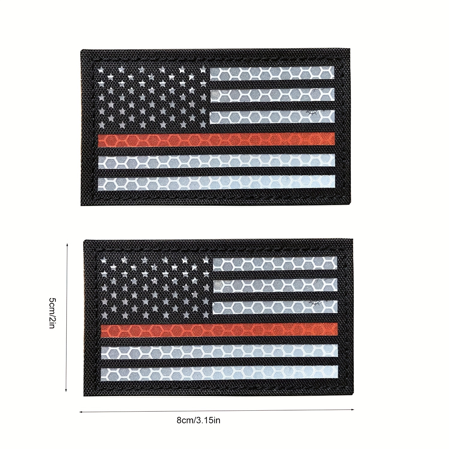 IR Patch Non-Covert: Printed US Flag: Choose Direction, Color