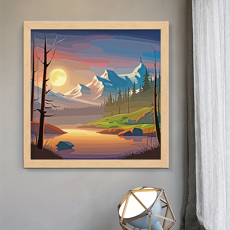 5d Diamond Painting Cartoon Scenery Kits Diy Diamond Art - Temu