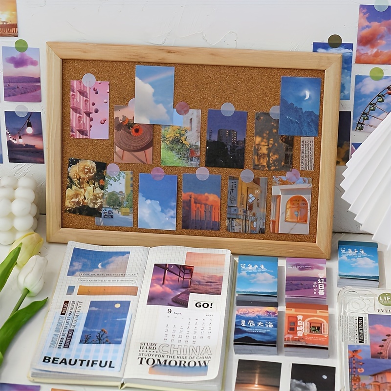 Star Scenery Decorative Stickers Book For Scrapbooking Diy - Temu