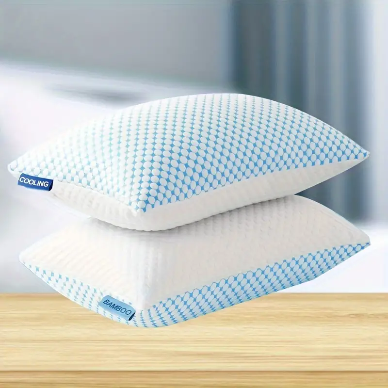 Cool Pillow Large Memory Foam Cool Pillow Soft Polyester - Temu