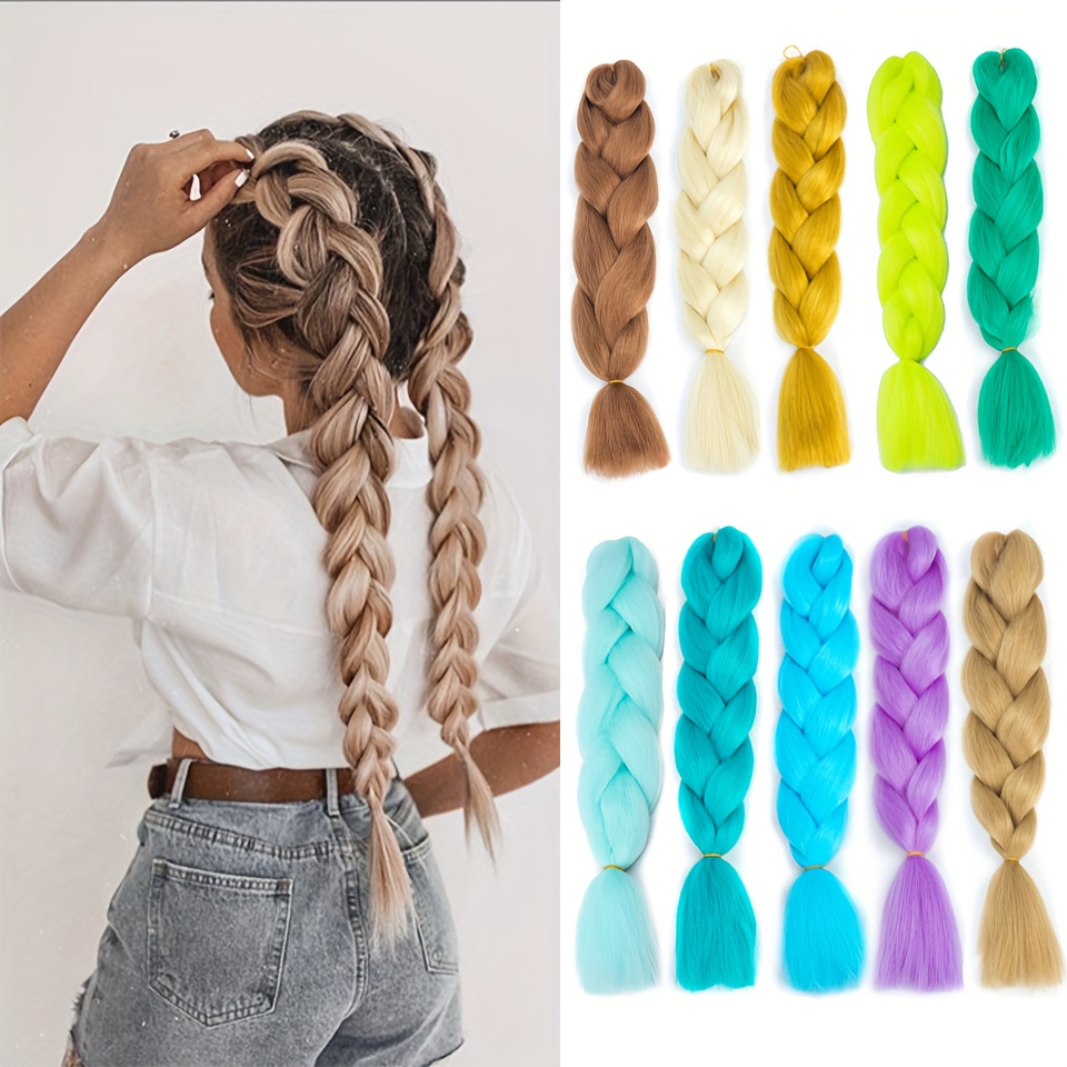 Synthetic Braids Hairstyles - Temu