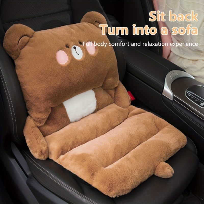 New Winter Short Plush Car Seat Cushion Without Binding Warm - Temu