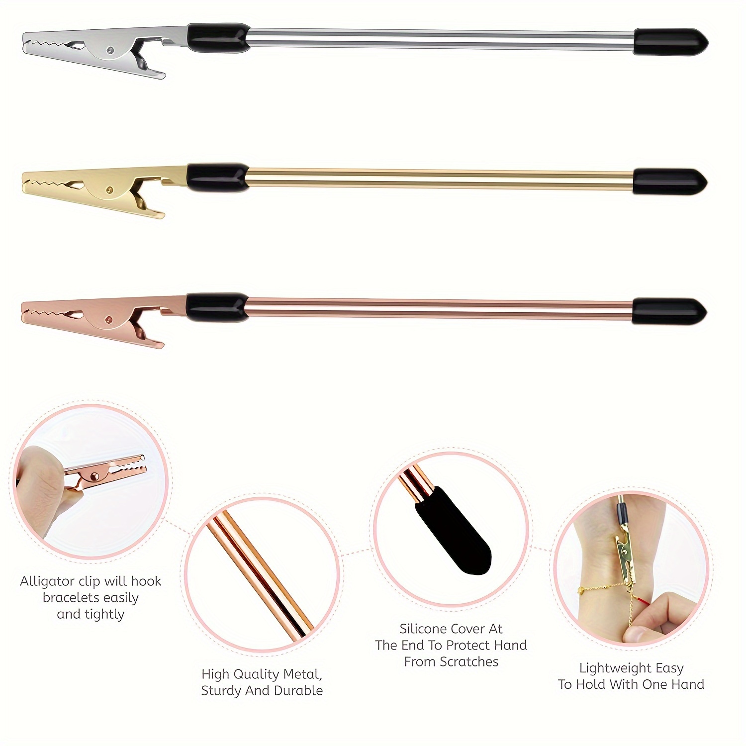 Jewelry Making Kit: Bracelet Helper Tool Roach Clips Pliers - Temu