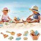 10pcs beach toys set sand box toys for kids outdoor fun engineering vehicle shovel hourglass more sea and beach accessories