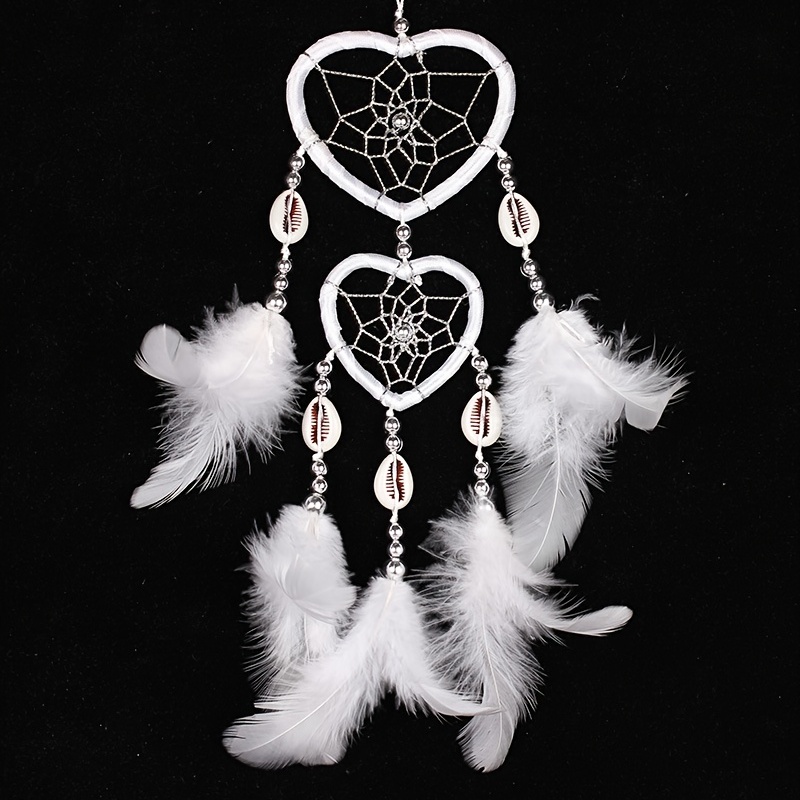 Creative Heart Shaped Dream Catcher Car Hanging Ornament Mom Gift