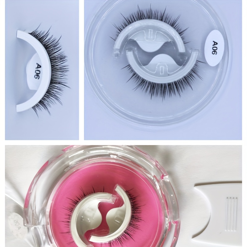 Self-Adhesive Reusable False Eyelashes Naturally Fluffy No Glue Needed