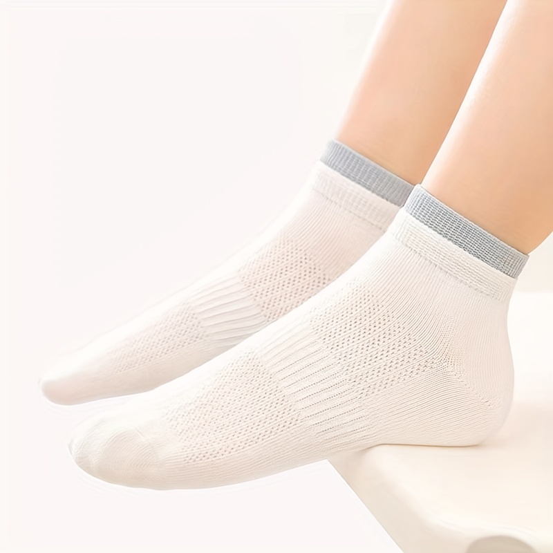 5 Pares Calcetines Malla Fina Transpirable Niños Niñas - Temu