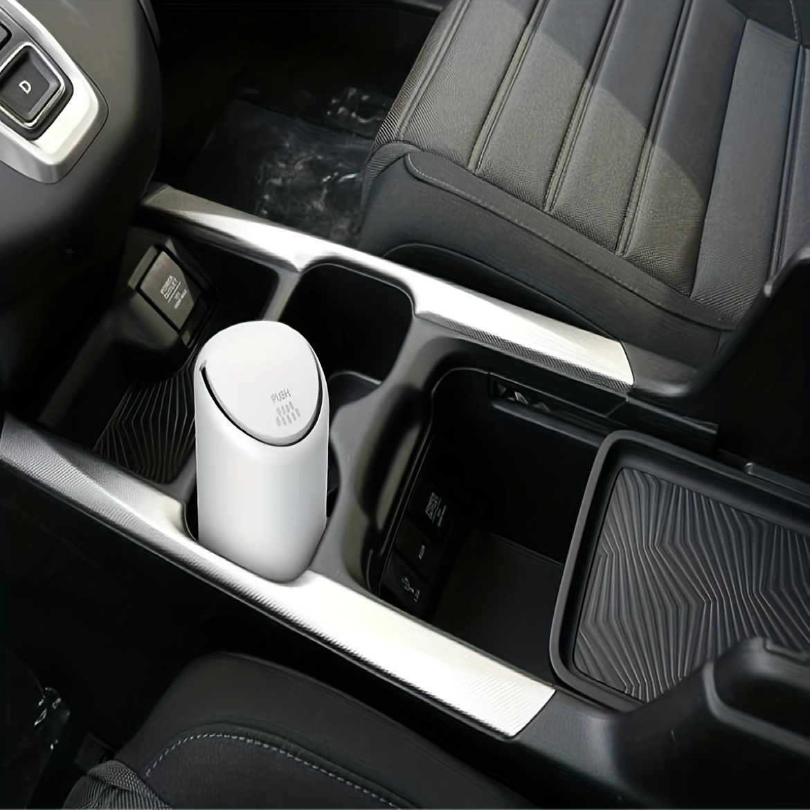 Mini Car Trash Can Silicone Garbage Bin Detachable Washing Car Trash Can