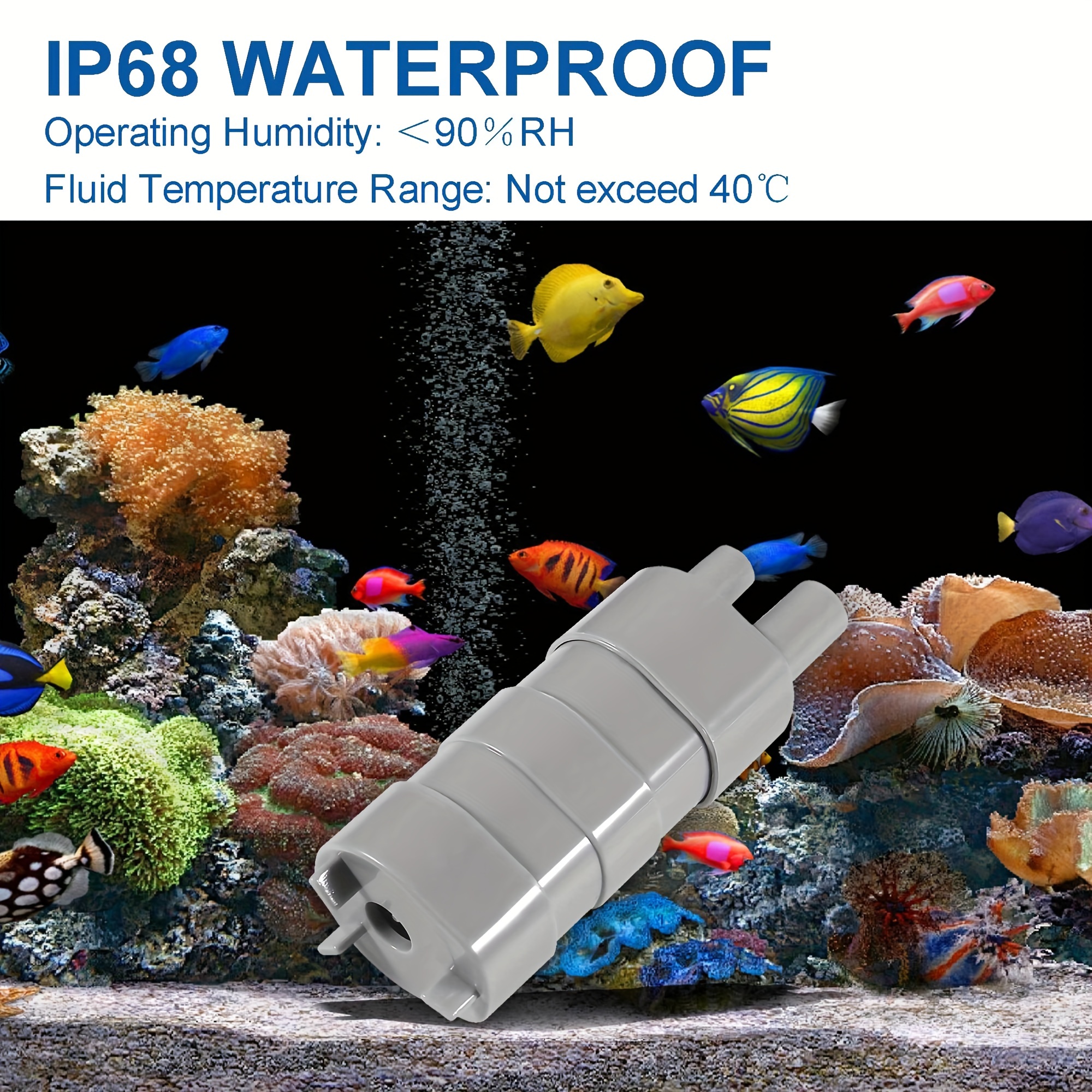Pompe à eau submersible 200L/H 3W pour poisson, aquarium, étang ou  fontaines - Hauteur maximale de