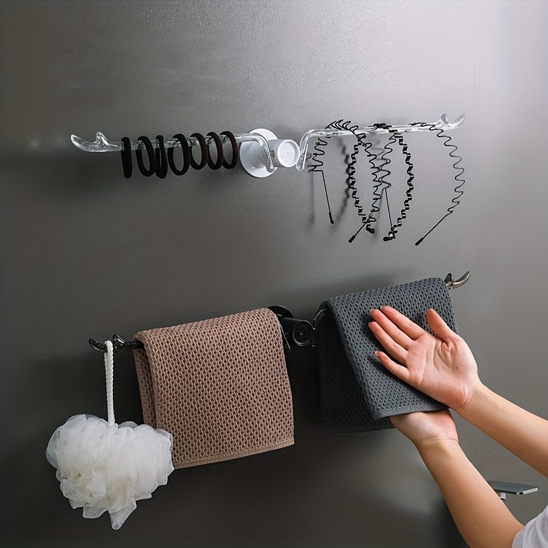 Multi purpose Towel Bar Shower Towel Rack For Bathroom Wall - Temu