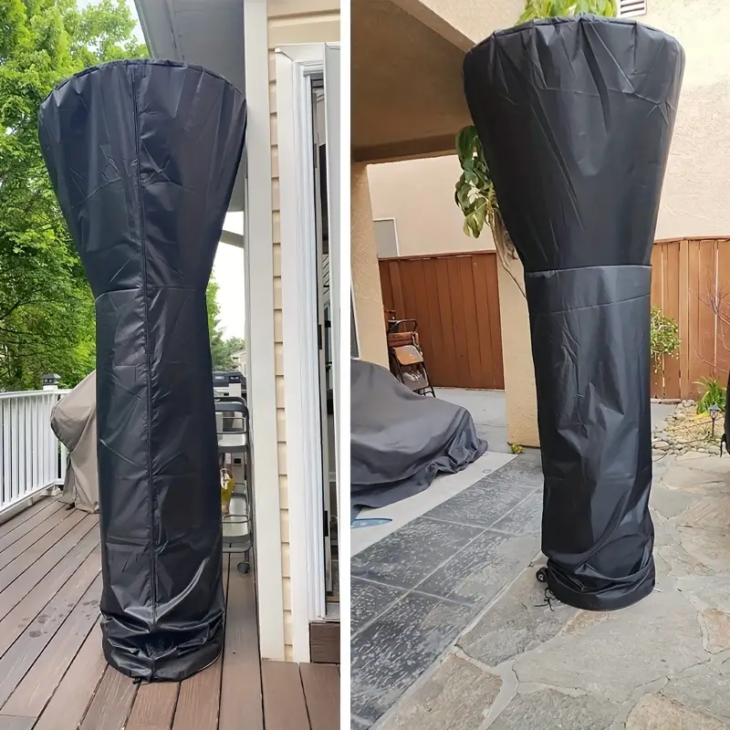 Patio Heater Cover Waterproof With Zipper And Storage Bag - Temu