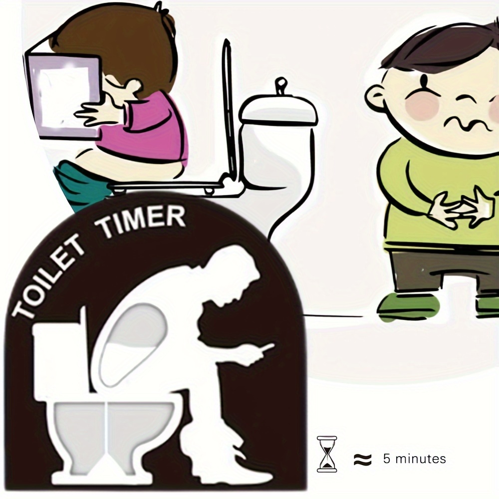 Creative Toilet Timer Sand Timer Five Minute Sandglass Timer Funny Gifts  For Men