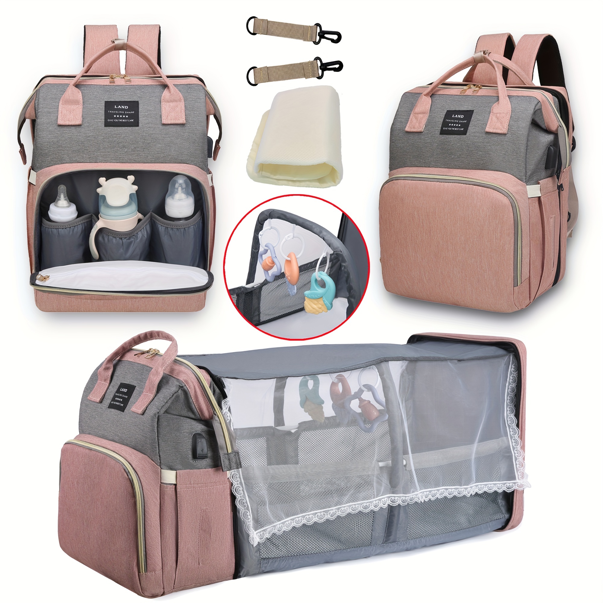 Newborn Baby Diaper Bag For baby & Accessories - Multi-Color