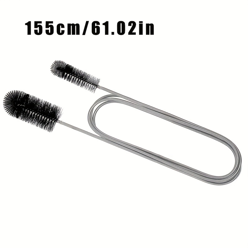 1pc, Stainless Steel 1m/59.06inchLong Pipe Cleaner, Flexible Tube Cleaning  Brush Fridge Cleaning Tool, Kitchen Drain Tube Cleaning Brushes, Sink  Fridge Skinny Pipe Drain Dredge Cleaning Tool