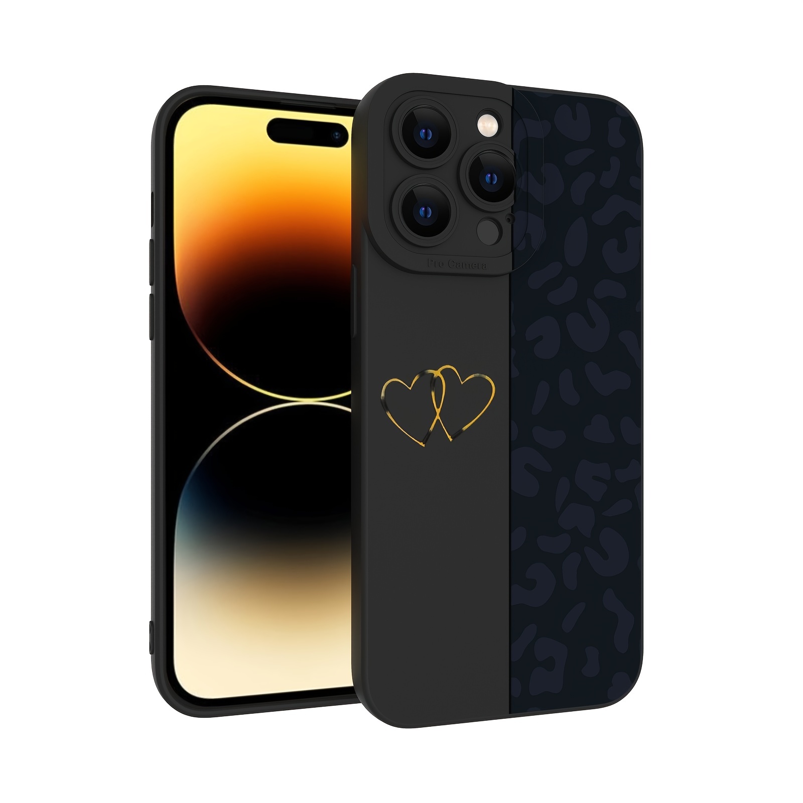 Cheetah Leopard Pattern Cove Heart Pattern Anti-fall Phone Case  For,iphone14/14plus/14pro/14promax,iphone13/13mini/13pro/13promax,iphone12/ 12mini/12pro/12promax,,iphone11/11pro/11pro  Max,iphonex/xs/xsmax,iphone8/8plus/7/7plus - Temu Bah