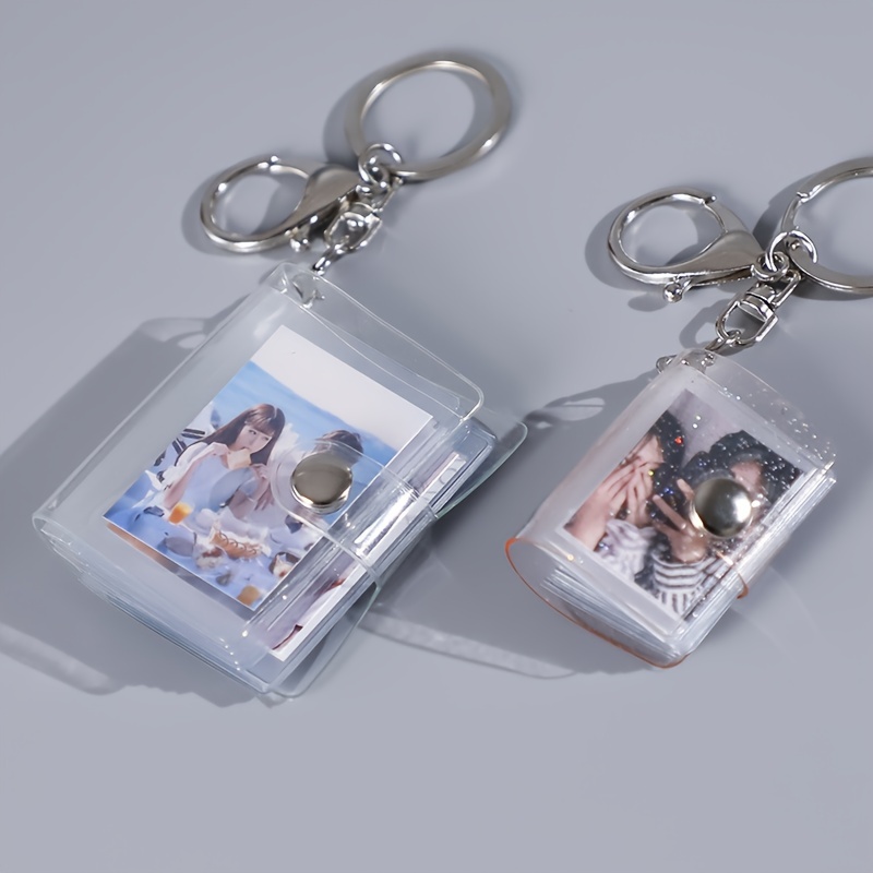 DIY custom 1 inch 16 mini photos album key chain Photo Collect
