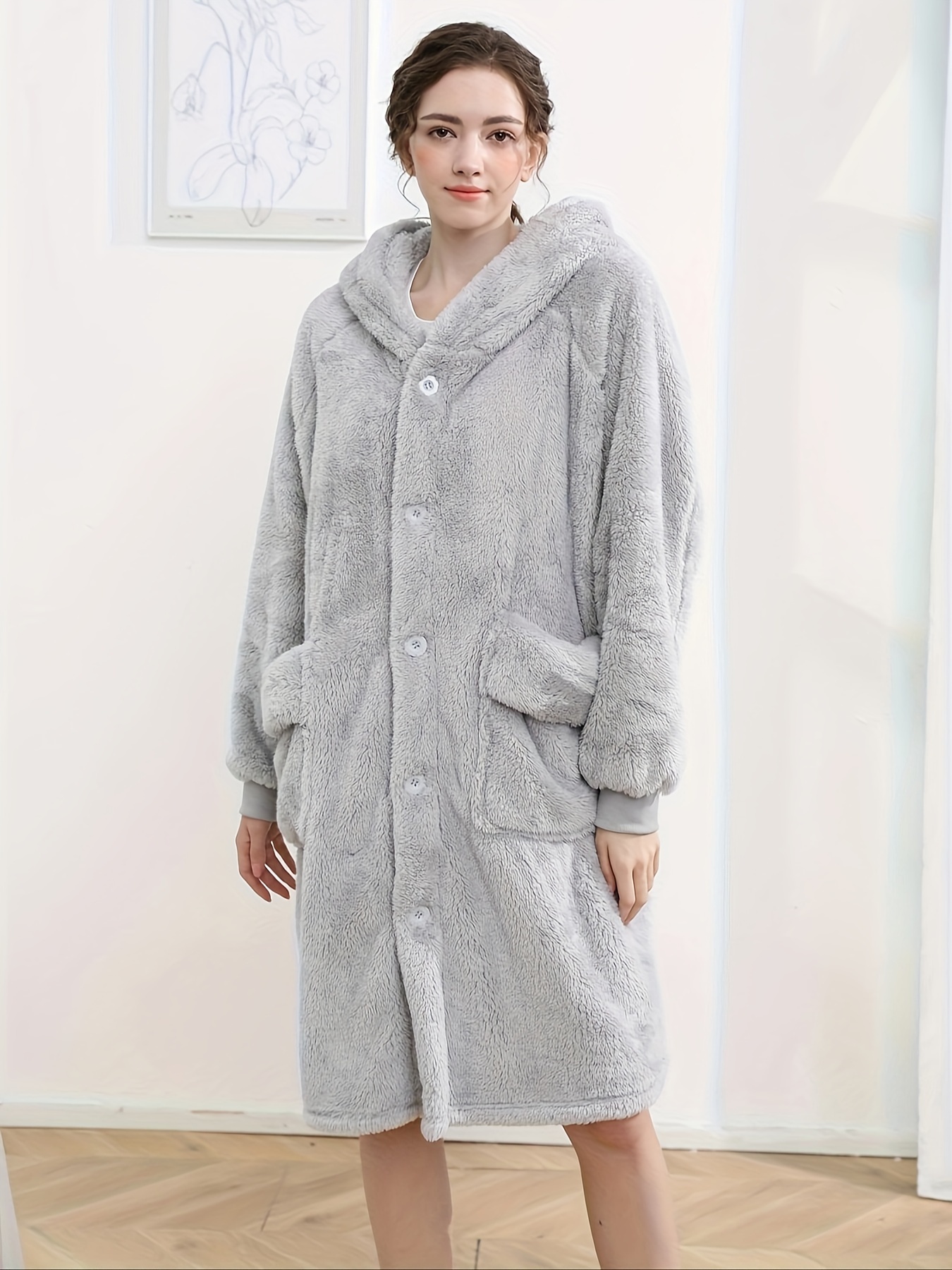 Women's Grey Robes & Sleepwear