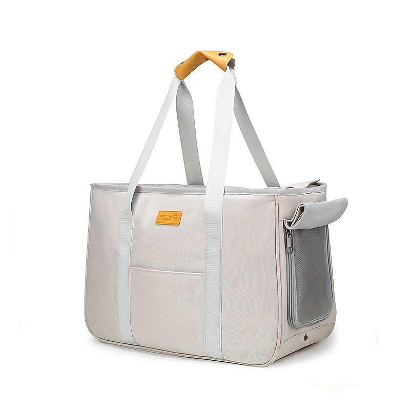 Beige Gray Designer Dog Carrier Bag for Small Dog Bag Puppy 