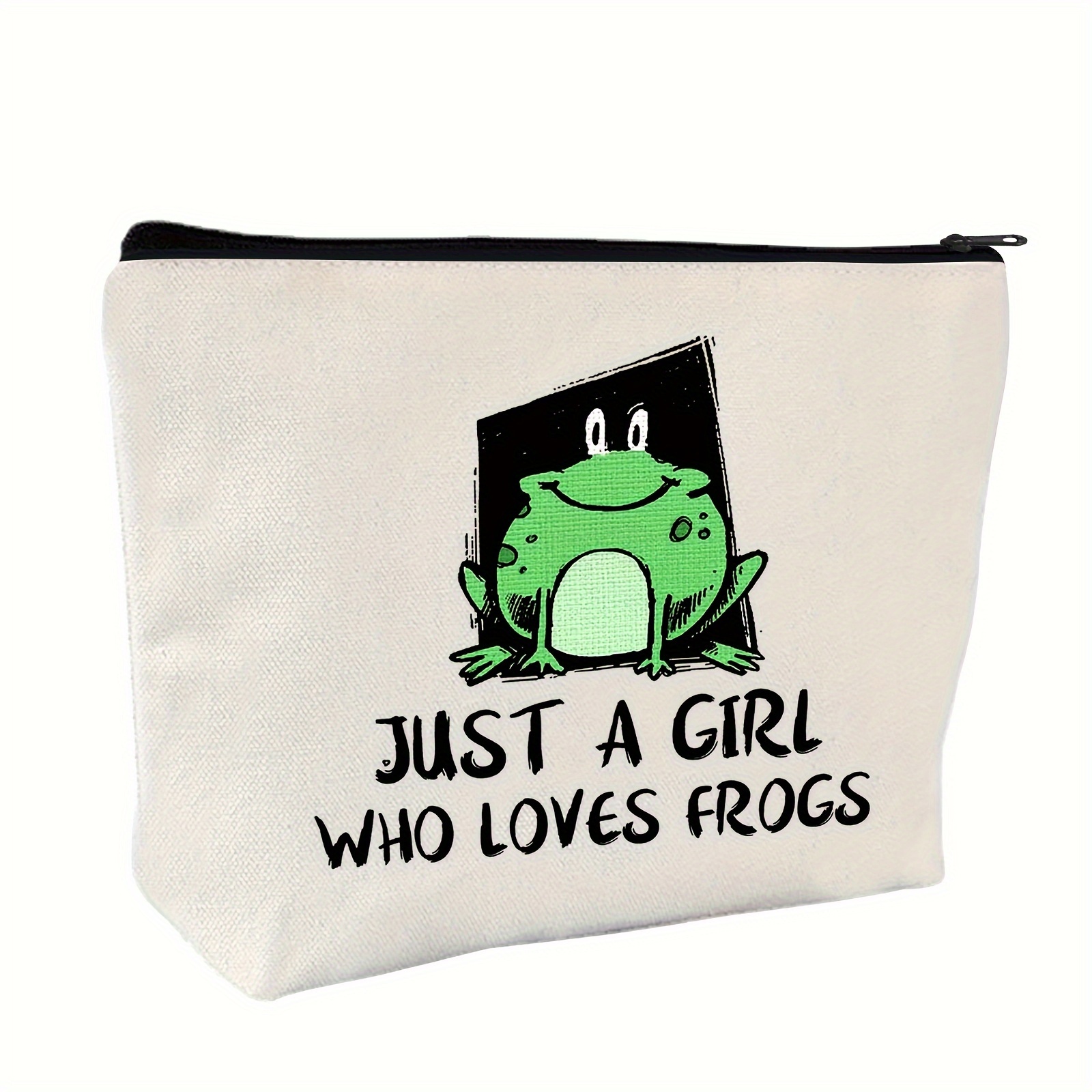Frogs Gifts For Frogs Lover, Birthday Gift For Best Friend Sister, Frog  Accessories, Animal Lovers Makeup Bag Zipper Purse, Who Loves Frogs Makeup  Bag