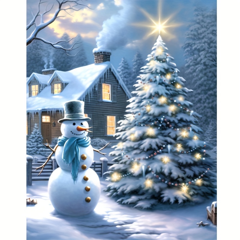 Cute Diy Christmas Snowman Making Set With Snowman - Temu