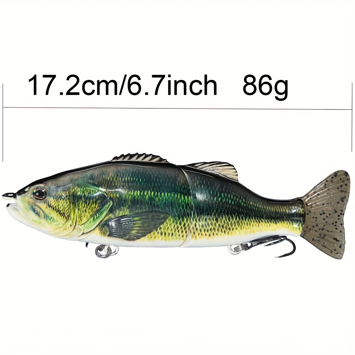 18cm 2 sections Life Like Fishing Lure Multi Jointed - Temu Canada
