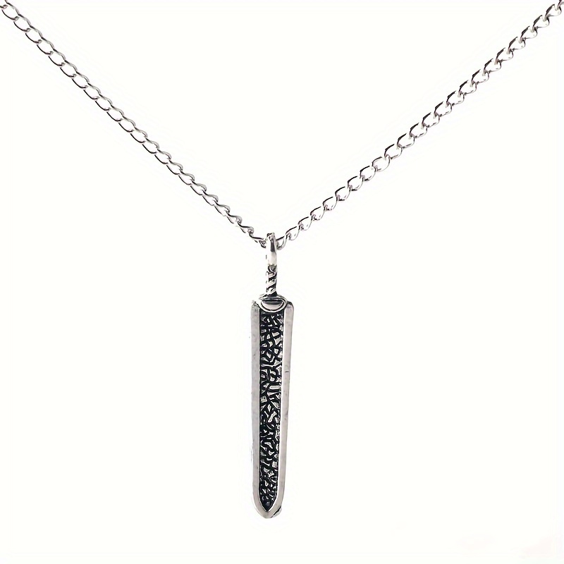 Punk Casual Stainless Steel Long Necklaces Fashion Men's - Temu Canada