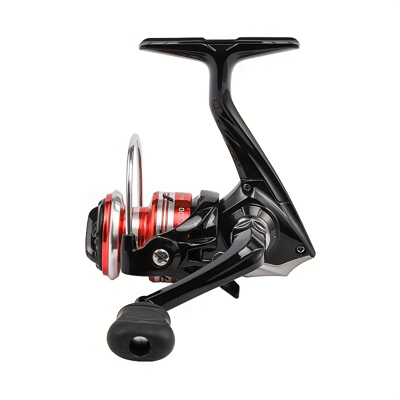 1pc 5.2:1 High Speed Gear Ratio Fishing Reel, 500/800 Series Spinning Reel,  With Semi-metal Folding Rocker Arm + Rubber Grip, Fishing Tackle