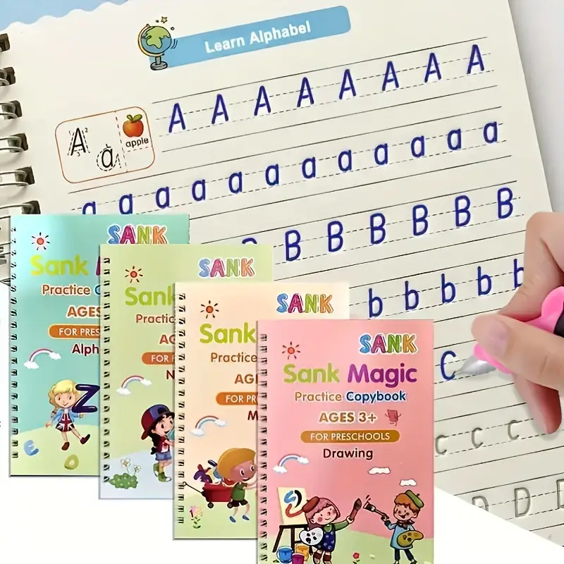 4 Books: Student 's Magic Groove Practice Word Sticker - Temu