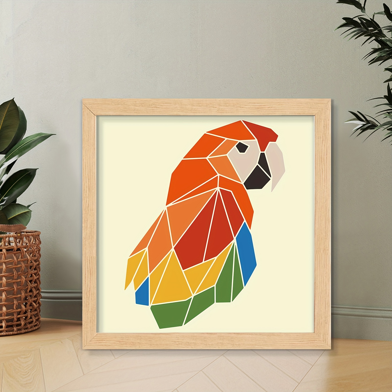 Parrot 5d Artificial Diamond Art Special Shape Artificial Diamond, Diamond  Painting Suitable For Beginners Home Wall Decoration Gift - Temu