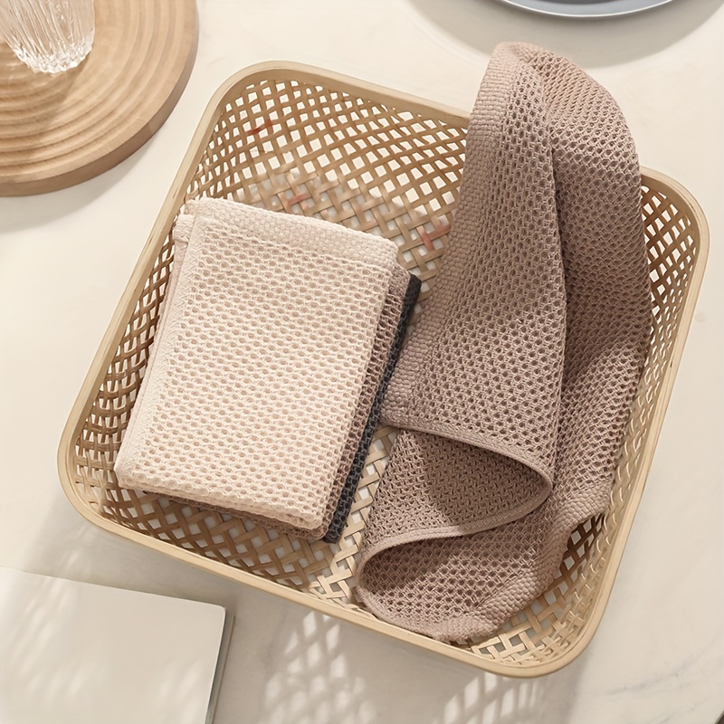 Rag Square Towel Rag Wipe Hand Towel Tea Towel Honeycomb - Temu