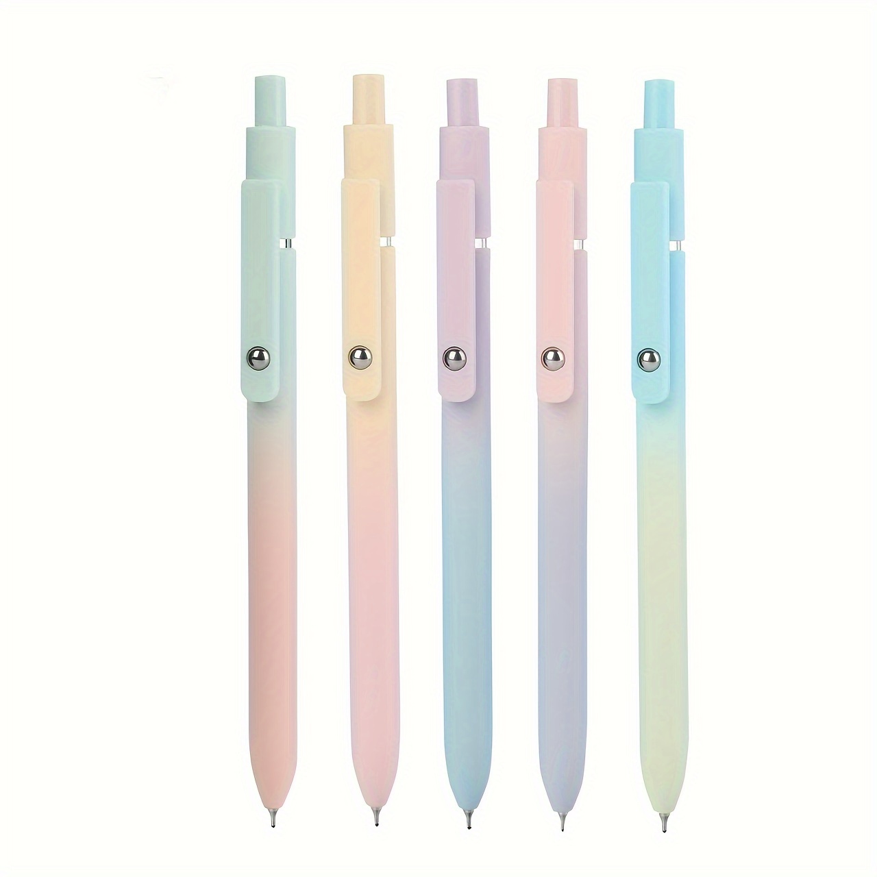 Bview Art 5pcs 5 Colors Ink Smooth Writing Gel Pens Quick Dry Ink Pens Fine  Point Gel Pens for School Writing