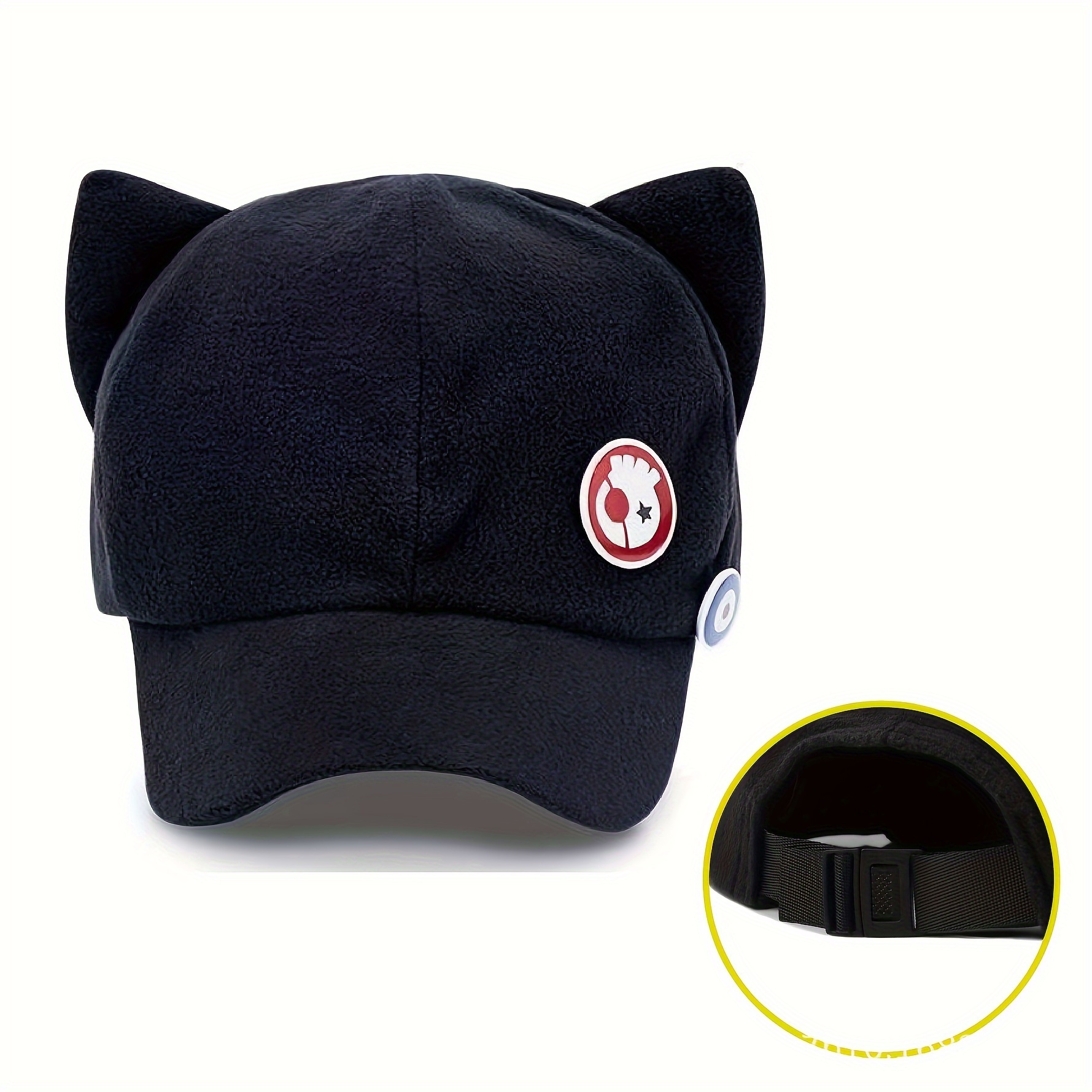 Novelty Cute Cat Ear Mesh Breathable Baseball Hat Casual - Temu