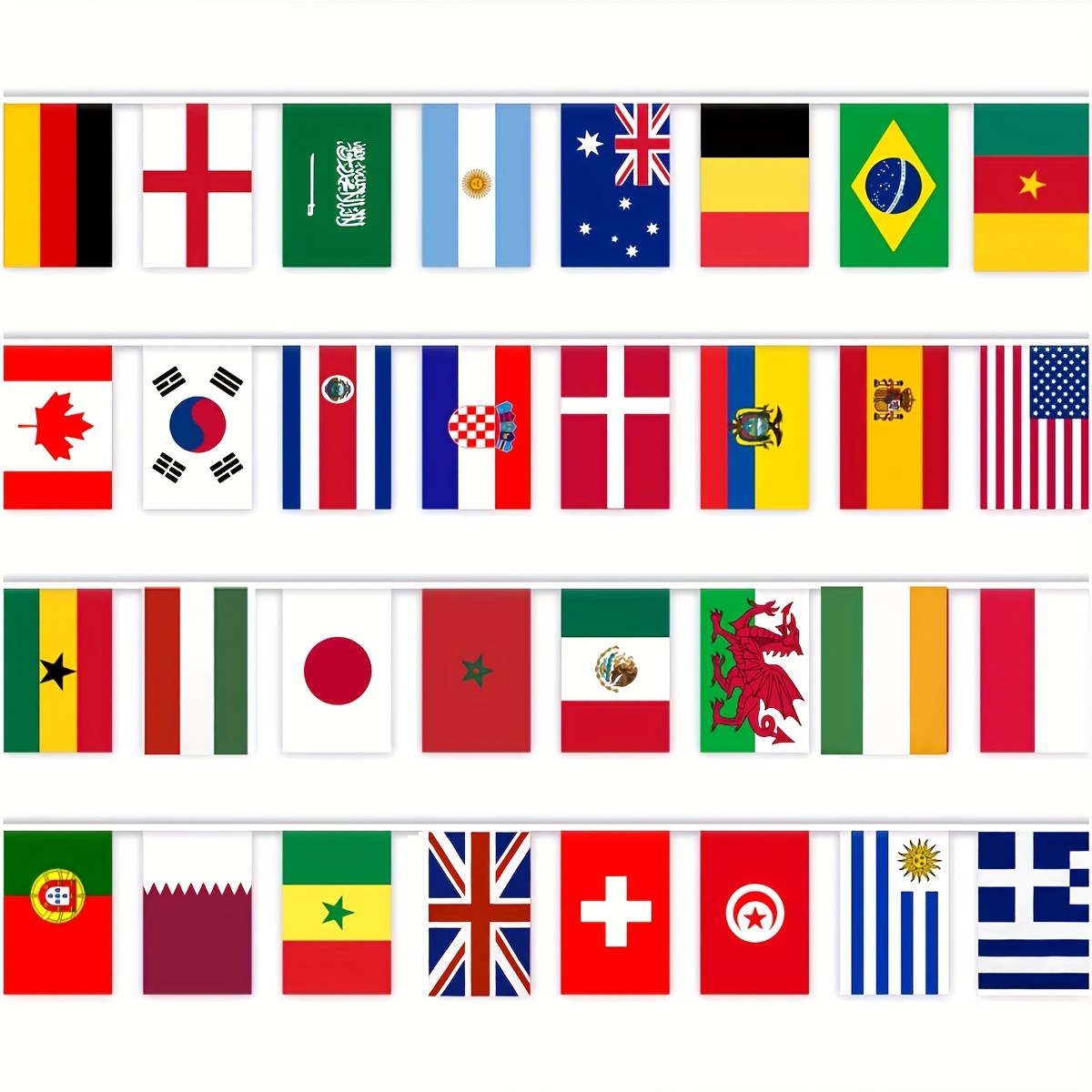 Countries Flag String Hanging Flag Banner International - Temu Republic of  Korea