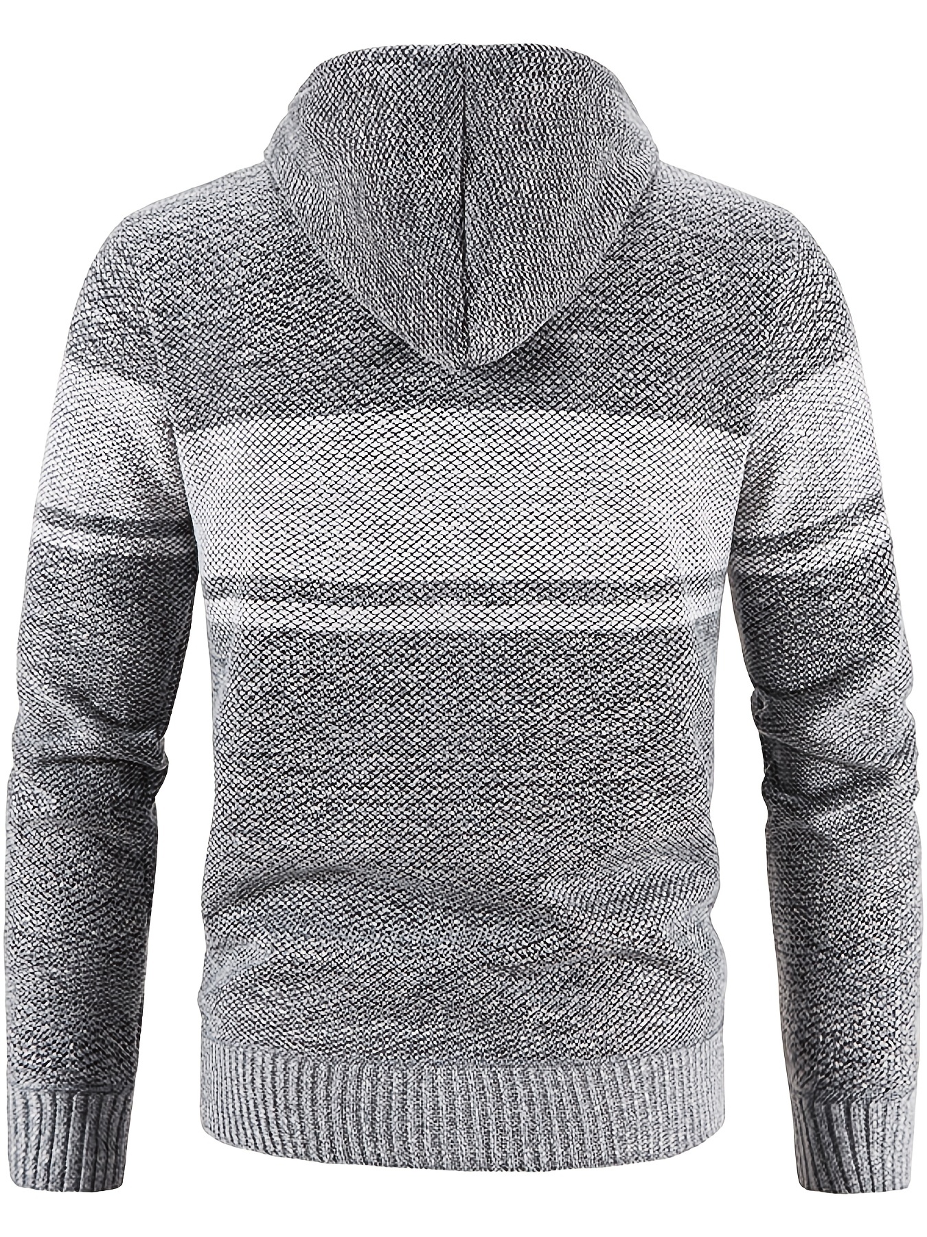 Plush hooded hot sale men's sweater