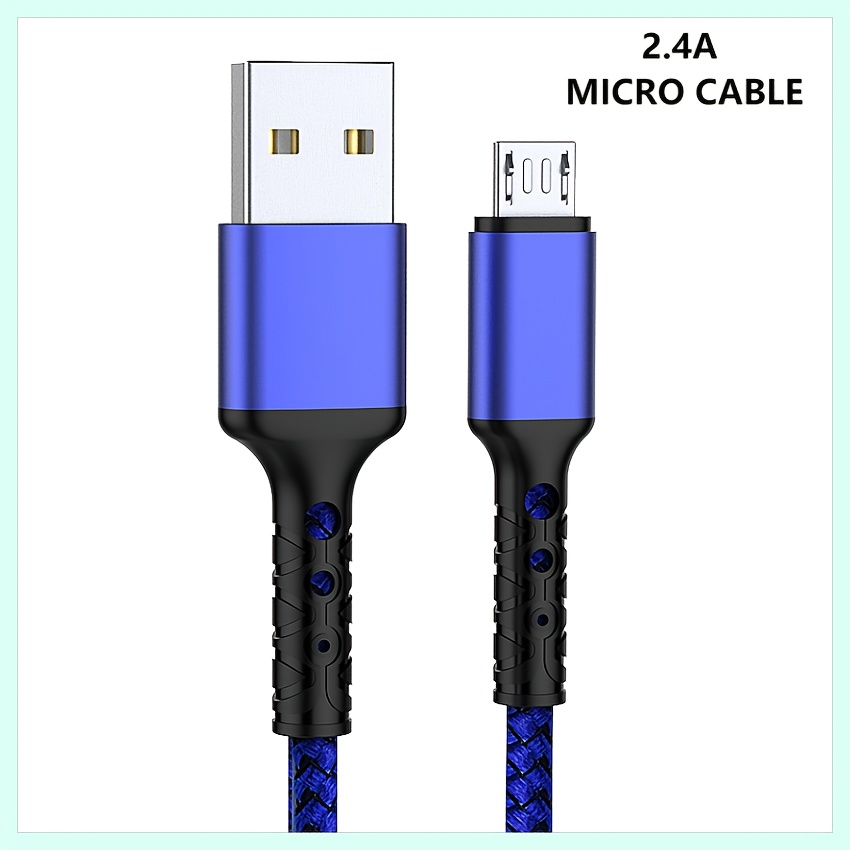 10FT Long Android Charger Cable Fast Charge,USB to Micro USB Cable  White,Micro USB 2.0 Cable USB Micro Cable for Samsung Charger Cord Tablet  Galaxy 7