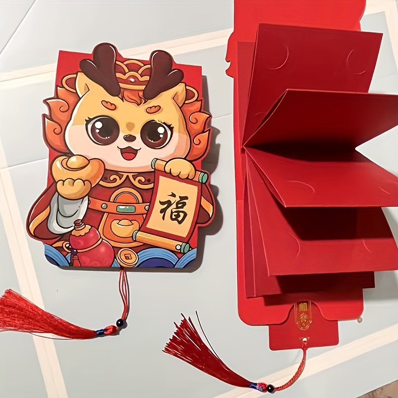 Red Envelope Bag, Creative Cartoon Red Envelope, Lucky Cat Spring